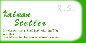 kalman steller business card